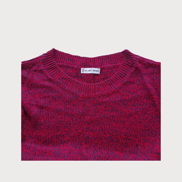 Size- M, black & red winter Cardigan for women - Picture 3 of 4